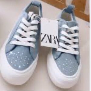 Zara Denim Shoes size 3